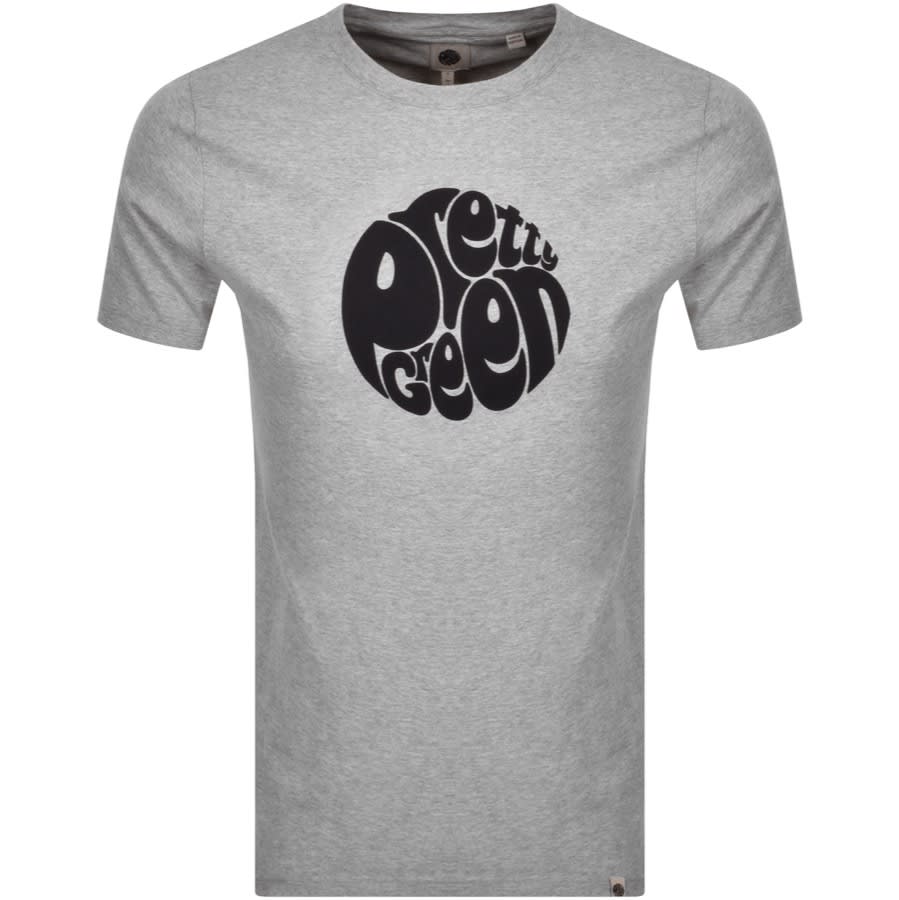 Alternative Image for ProductPretty Green Gillespie Logo T Shirt Grey1